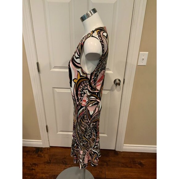 Emilio Pucci Multicolor Grasshopper Sleeveless V-Neck Dress Size 12 (US) 46 (IT) - Picture 5 of 7